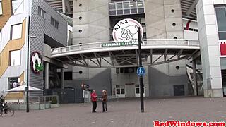 i spoil the amsterdam tourist as an inked goth prostitute