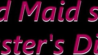 Sexy naked maid services big dick of her master 😏