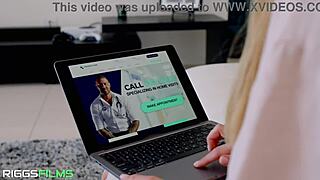 Doctor deeply thrusts into big titted patient's wet pussy during quick hospital fuck with cumshot