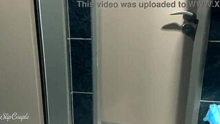 Cute babe gives emotional blowjob in public toilet