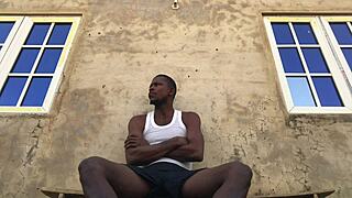 Bad bitch gets fucked outdoor in doggystyle with big black cock