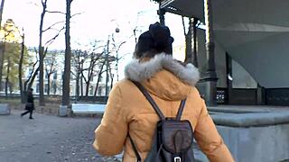 I stripping off my jeans after sweaty walk