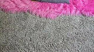 behind the scenes teaser of bound amateur balancing on spikey stilettos