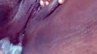 Ebony Curvy Babe Gets Double Penetration With Squirting Load