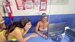 it shouldnt have happened busty stepmother and stepdaughter lesbian first time