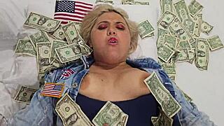 Blonde whore fucks. Fucking in exchange for dollars is her hobby.