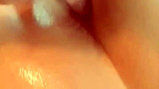 Teasing him with my ass he rips my leggings and fucks me with his fingers and cock