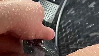 In a sunny los angeles shower, the aesthetic saudi-arabian teen amateur explores her body