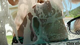 asian trans kasey kei and busty adira allure team up on guy