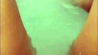 Pretty Woman Masturbates In A Hot Tub - Cumshot Bright And Loud - Watch To The End