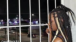 Watch this couple fuck wildly in the window! Anal with big cock!