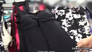 Fantastic Czech teen tempted in mall and rode in POV