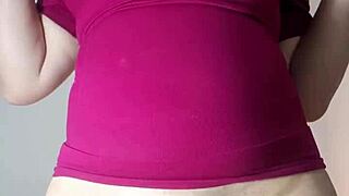 Latina Stepmom Masturbates For Stepson In Leggings