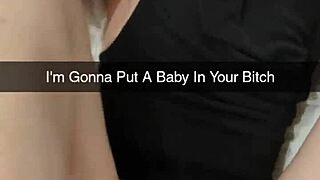 In a homemade snapchat interview, an ovulating cheating milf wife begs daddy to breed her while getting fucked rough in doggystyle and creampied.