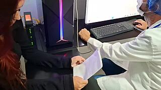 Gynecologist in Uniform Fucks Young Patient, Making Her Cum and Squirt