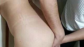 She Had Anal Sex With The Bartender Hidden In The Pantry.