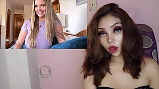 the perfect busty girlfriend invites her companion to share the bed