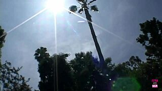 Two slutty blondes with big tits getting anal drilled by guy