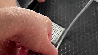 In a sunny los angeles shower, the aesthetic saudi-arabian teen amateur explores her body