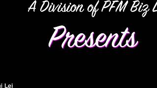 Centerfold maid poses in trailer with tan lines