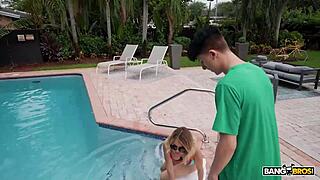 Blonde Milf Gigi Dior Teases Her Stepson's Massive Cock Before Receiving a Juicy Creampie