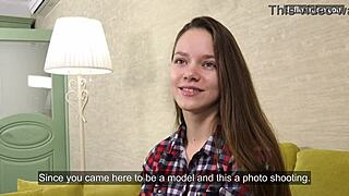 juliette bellamy virgin pussy casting with first time fucking