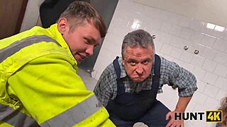 slutty worker bangs boss in front of bf!