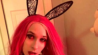 Hot Goth Girl Performs Strip Tease