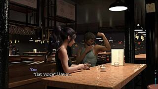 brunette ass in erotic game