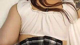 destiny mae gets doggystyle fucked in mini skirt