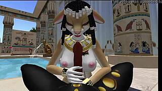 Lady Bastet Of Egypt Uses Her Servant Girl 😘