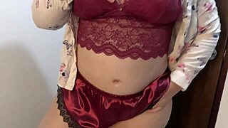 BBW Colombian stepmom Soroya strips naked for friend's camera in homemade video