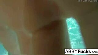 Behind the scenes, Abigail Mac and Romi have underwater fun. Check it out!