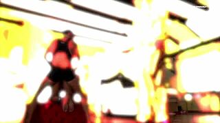 Ebony slave rose submits to dominatrix mistress april in intense bondage play