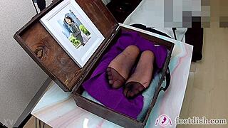 Feetdish Volume 2 Features Lilly Secretary's Feet In Box 3 6
