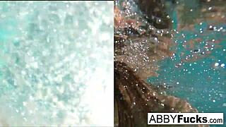 Behind the scenes, Abigail Mac and Romi have underwater fun. Check it out!