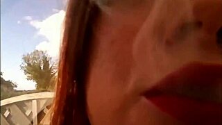 Sexy bbw Tina Snua smoking a cork cigarette with drifts, snap inhales, double pumping and nose exhales