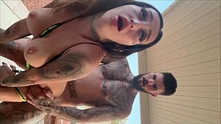 Paying the Pool Boy with Teasing Outdoor Sex