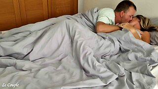 amateur couple's romantic morning love making