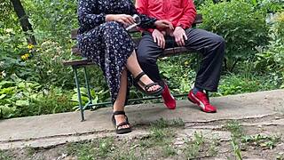 Mother-In-Law's Job To Make Me Cum With Detailed Handjob And Flashing