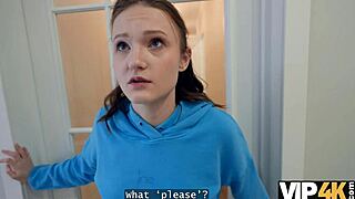 Vip4k russian college slut is having her first anal to stay in the apartment