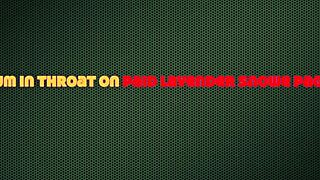 wow, this extreme big dick facefuck has the bombshell goth in fishnets upside down, it's intense!