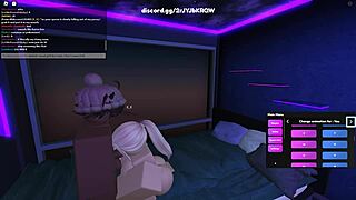 Blonde whore explores roblox porn world.