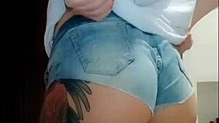 Brazilian Brunette Redhead Doggystyle Fuck with Big Ass Tits Jeans Tattoo
