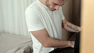 horny busty girl pleases her boyfriend with good sex