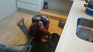 Pregnant wife cheats with plumber and lets him cum deep inside 😈