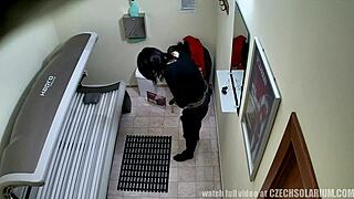 czech voyeur spies tanning bed nude masturbation