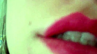 Playing with my pussy big pink dildo