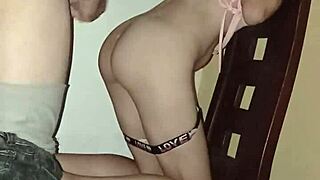 the homemade story of her hot pussy being fucked by her macho predator in doggystyle