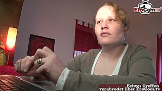 I Am The Deutsche Ehefrau Doing Casting Zum Fremdgehen Mit Fremden Mann, And I'm Feeling A Bit Scared